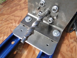 View of extruder auger with housing removed
